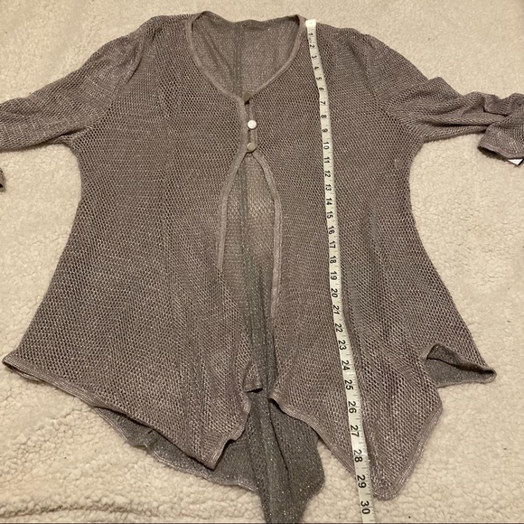 DAMIANOU Vintage Silver mesh detail metallic dress and cardigan set - Picture 11 of 15